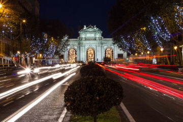 Puerta de Alcalá en Navidad