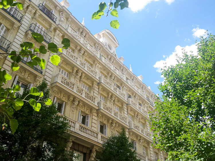 modernist building at arenal street